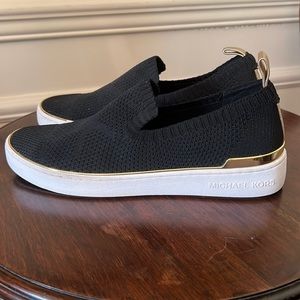 Michael Kors black women’s 9M slip on sneakers / shoes